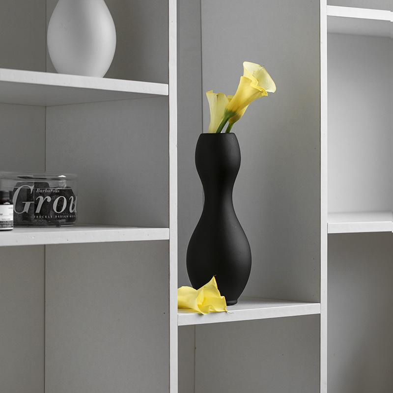 Keramik Blumengesteckvase schlichte Kunst Bowlingkugel-Styling Kugeln Nordische Heim kreative Dekorationen Raumdekoration