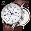 Hot Selling Men's Multifunctional Six-Pin Running Seconds Watch Fashion Leather Chronograph Calendar Quartz Watch