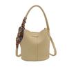 Stylish Korean Fashion Bucket Bag For Spring Summer 2024 In Black White Blue Yellow Colors