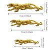 Lucky Animal Leopard Figurines Gold Brass Leopard Miniatures Vintage Cheetah Small Statue  Tea Pet