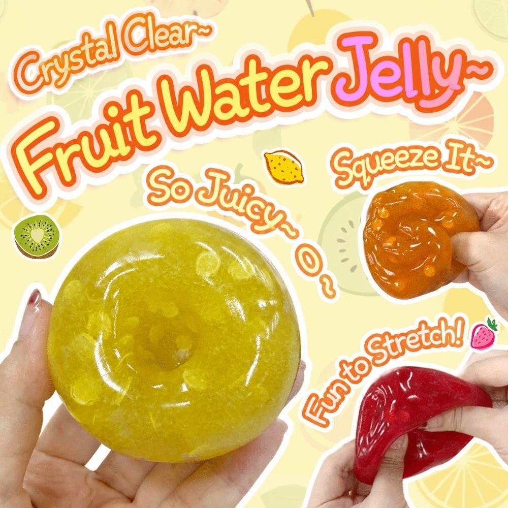 Stress Relief Fruit Stress Balls Soft Sugar Smoothie Ball Fun Fidget Squeeze Toy  Kids