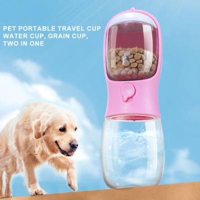 2 In1 Portable Dog Feeding and Water Puppy Feeder Pet Water Bottle Cat Food Dispenser for Travel Outdoor Walking Dog Accessories