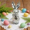 Glass Mirror Rabbit Decoration Ornament Colorful And Cute Mirror Rabbit Ornament Easter Home Decoration Day Gift