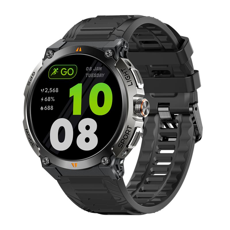 AK17 Smart Watch AMOLED Screen GPS Positioning Tracker BT Calling Large Battery Men Outdoor Sports Fitness AK17G Smartwatch