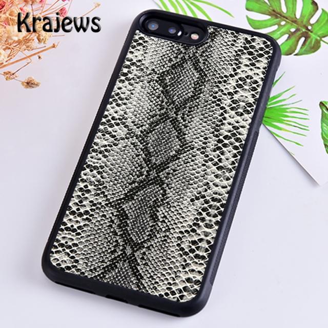 Krajews Snake skin texture Phone Case Cover For iPhone 17 Air 16 15 14 plus 11 12 13 pro max coque Shell Fundas