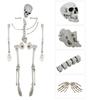 Halloween Room Haunted House Bar Decoration Terrorist Body Skull Skeleton 28 Parts Tricky Props