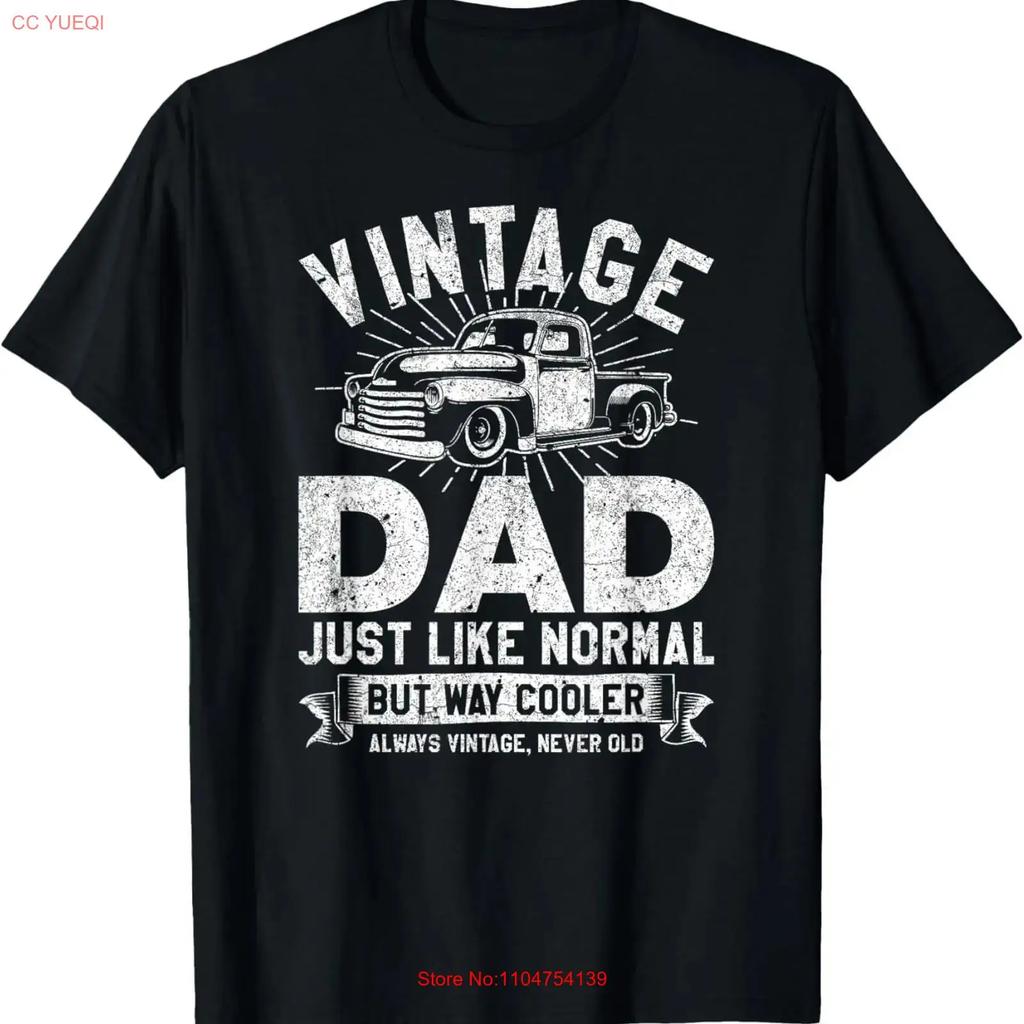 1950s Pick Up Truck Vintage Dad Just Like Normal But Cooler T Shirt vintage Washed Top For Everyday Wear Breathable graphic