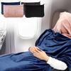 Warm Nap Quilt 2 In 1 Soft Throw Pillow Multifunctional Travel Pillow and Blanket Set  Household