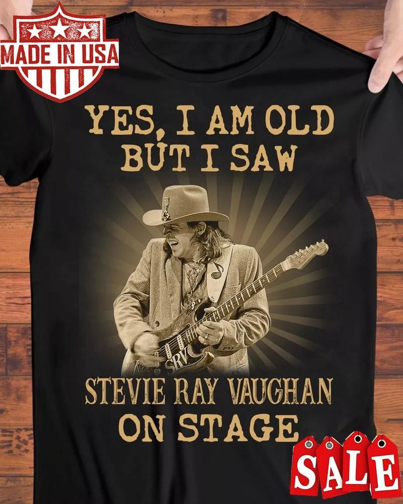 Stevie Ray Vaughan T-shirt Black Cotton Unisex All Sizes