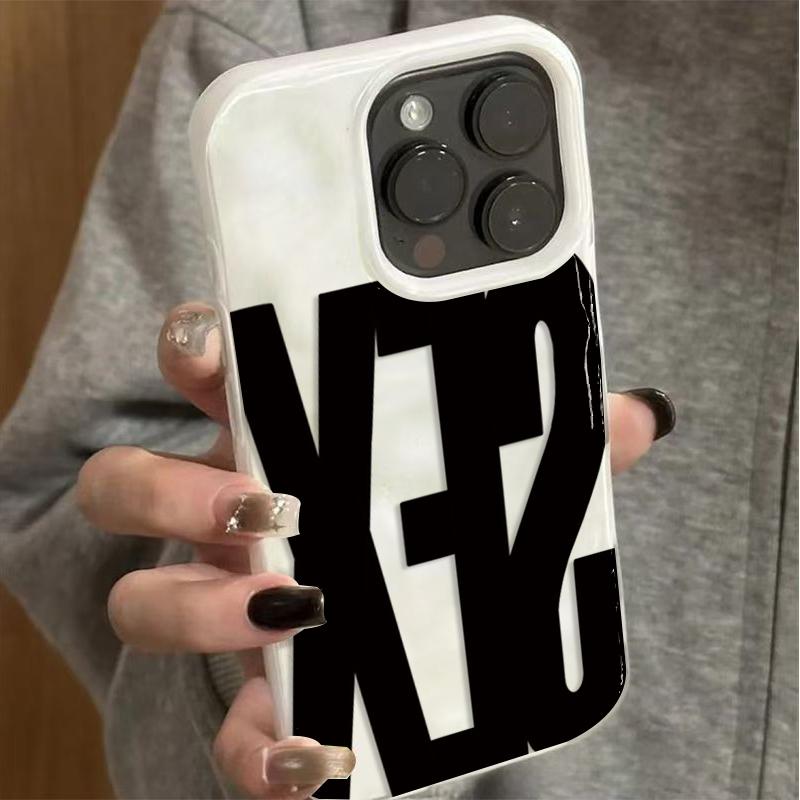 Fashion English Letter Sex Print Phone Case For IPhone 17 Plus Air 16 15 14 13 12 11 Pro Max Shockproof Folds Texture Soft Cover