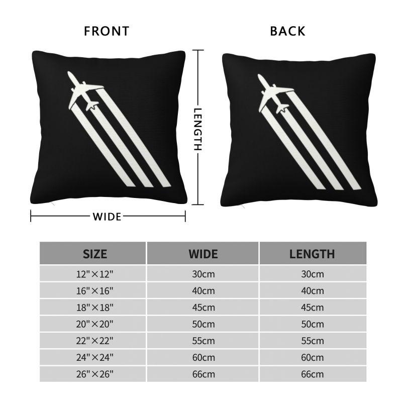 Custom Aviation Plane Chemtrails Cushion Cover Fighter Pilot Soft Cute Pillow Case