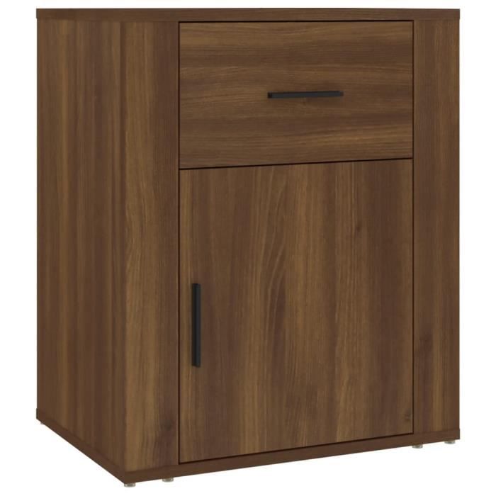VidaXL Table de chevet Chêne marron 50x36x60 cm Bois d'ingénierie 816727