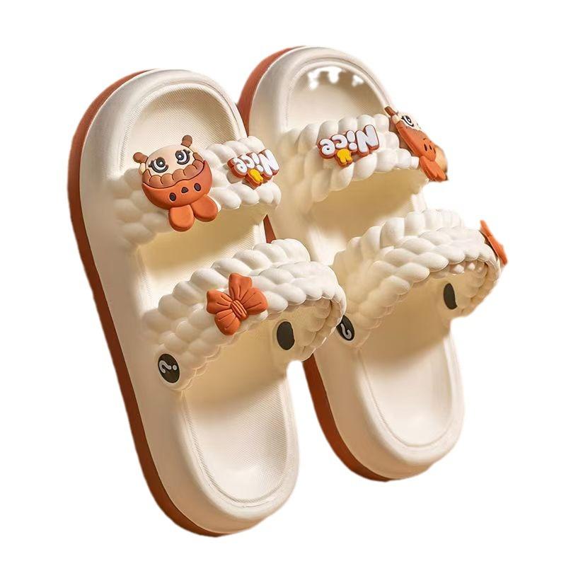 Summer new EVA high elastic home two wear sandals outdoor non-slip light fashion cute cartoon women's sandals