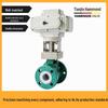 Hammond PTFE-Lined Cast Steel Flange Ball Valve, Acid-Resistant 