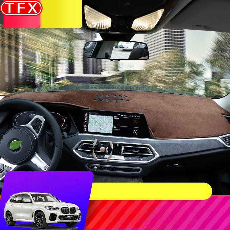 Flannel Anti Slip Anti UV Mat Dashboard Cover Pad Dashmat Carpet For BMW X5 X5M X6 X6M X7 G05 G06 G07 F15 F16 E70 E71 F85 F86