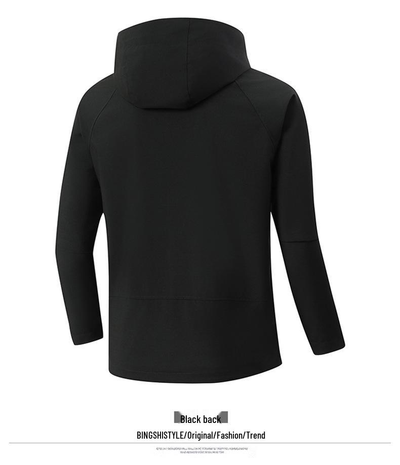 Unisex Outdoor Kapuzen-Softshelljacke - Winddicht, Wasserdicht & Atmungsaktiv für Frühling & Herbst Bergsteigen