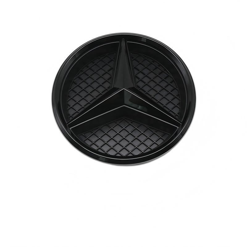 ILY2 Mirror Mesh 3D Front Grille Star Emblem For Mercedes Benz W204 W205 W213 W253 Chrome Silver Badge Replacement Auto Accessories W204