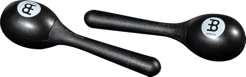 MEINL Percussion Plastic Egg Maracas Pair PEMBK [Domestic Genuine Product] Black