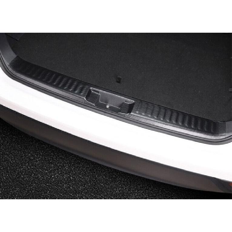 Rear Bumper Protector Guard Carbon Fiber Leather For Toyota Highlander -