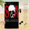 S-Sons of Anarchy SA Beach Towel Microfiber Quick Dry Motorcycle Drama Bath Towel For Pool Beach Travel Biker Series Fans Gift