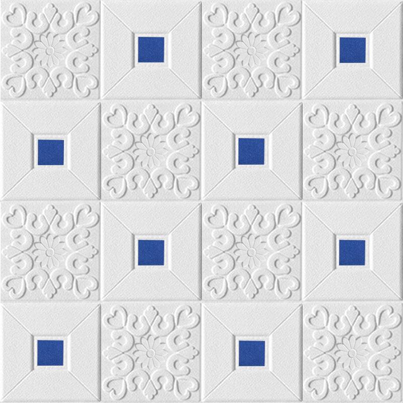 12ks 3D matné samolepky na střechu Pěnové stropní obklady Home Dekor Lepidlo Vodotěsné Dekorace do obývacího pokoje Vyřezávaný tapetový panel