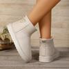 Fashion Fleece Snow Boots Women Platform Casual Fashion Bread Cotton Shoes 2025 New Winter Versatile Booties