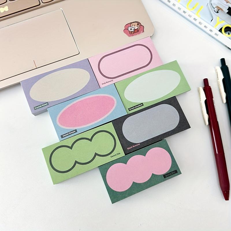 7 - Piece Floral Ink Retro Mini Brick Notepads Set - 700 Sheets Total, Versatile Sticky Paper for Study and Planning