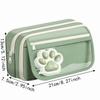 Cute Stationery Bag Large Capacity Pen Pouch Cartoon Cat Paw Pencil Case  Storage Use