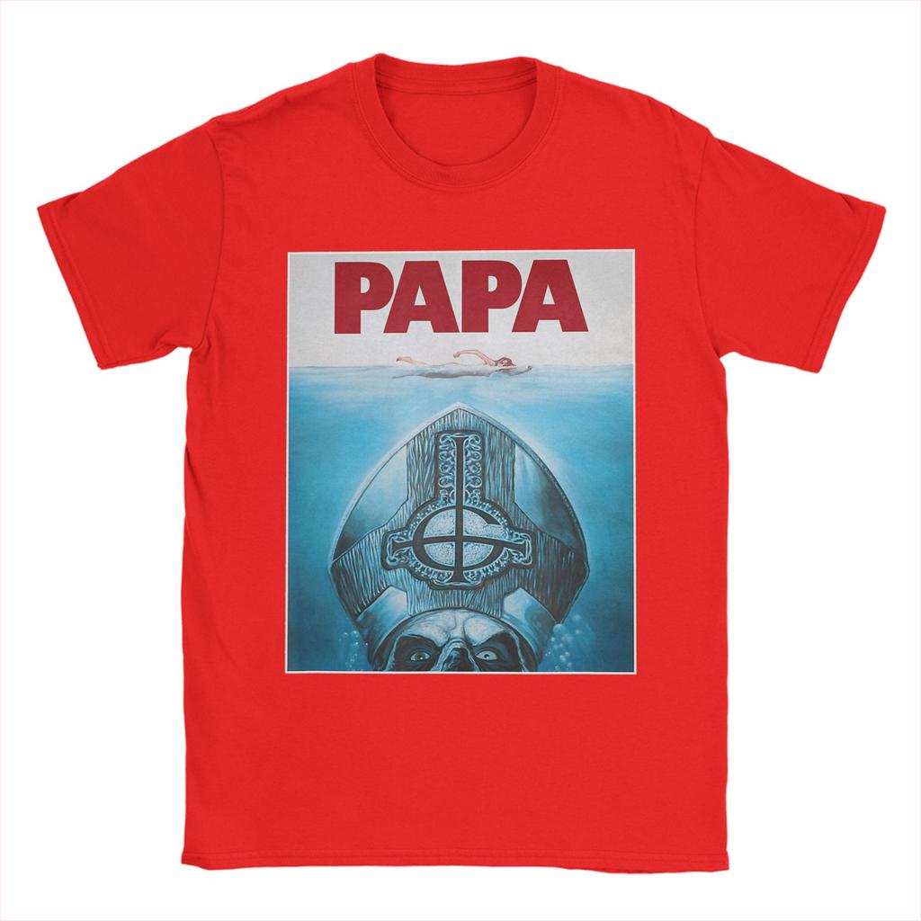 Ghost Band Papa Poster T-Shirts Men  Unique 100% Cotton Tee Shirt O Neck Short Sleeve T Shirts Classic Clothing