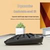 Silent Wireless Keyboard and Mouse Set for Office - White