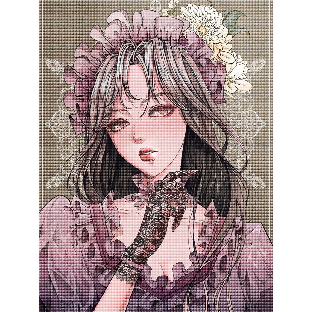 Diamond Painting Kit Maiden Girl 5D DIY Diamond Embroidery Portrait Pictures of Rhinestones Mosaic Decoration