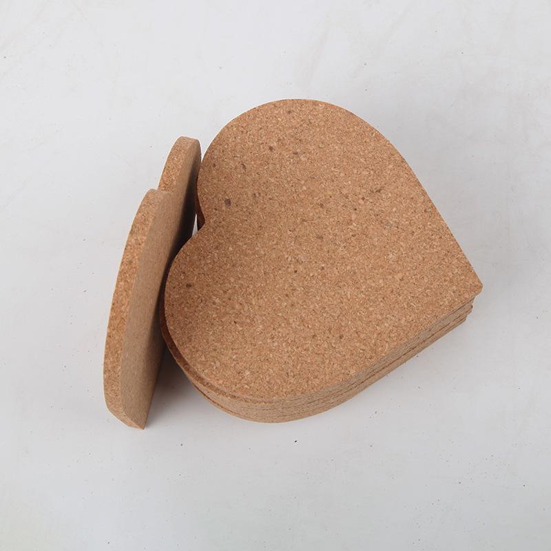 Runder Anti-Rutsch-Kork-Untersetzer mit einfachem druckbarem Muster für Büro oder Couchtisch