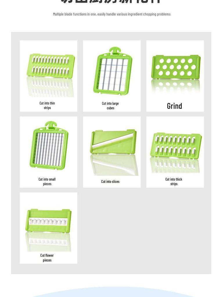 15-in-1 Multifunctional Vegetable Chopper & Slicer Set
