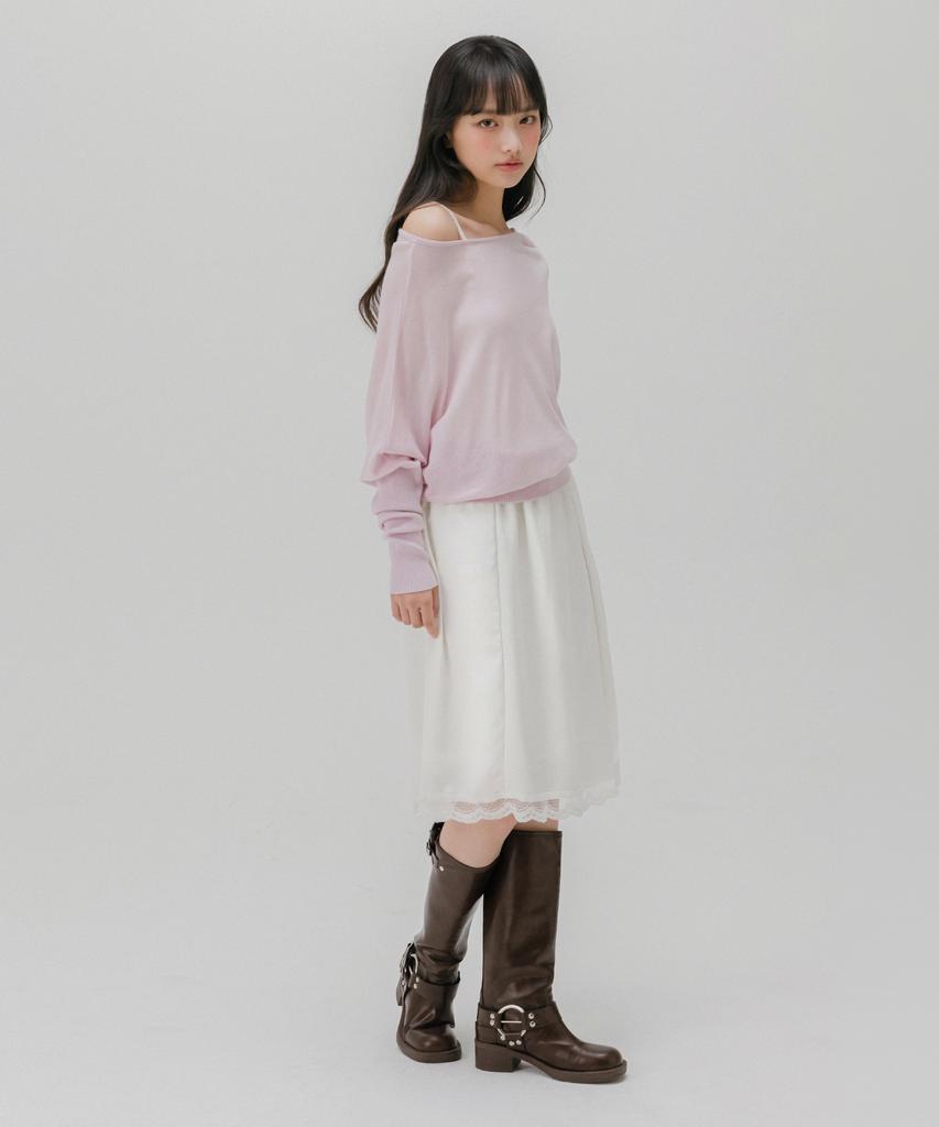 Mellotoli Off-Shoulder Knit Top (2 Colors)