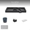 2Piece aquatic habitat Water Flow Dgreenr, green strainer Tray, Desktop Landscape 64cm Set