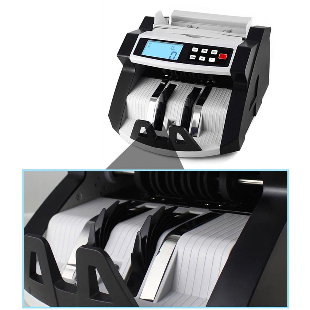 Foreign Currency Counter LCD Display Counterfeit Money Detector for Dollar Euro Pound