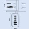 240W GaN Charger Adapter 5 Port Desktop Charger Adapter 3PD 2USB Fast Charger Adapter  Home Use