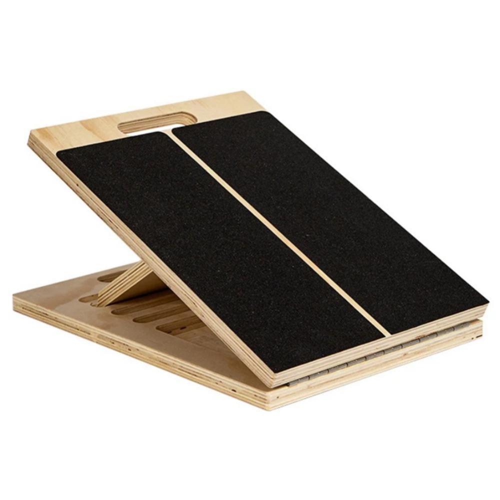 Portable Wooden Wedge Footrest Folding Wooden Slant Board  Calf Stretching