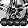 4Pcs Car Wheel Center Hub Cap Emblem Decal Wheel Sticker For Ford Raptor Fiesta Focus 2 3 4 Mondeo Ecosport Mustang Fusion CVS1