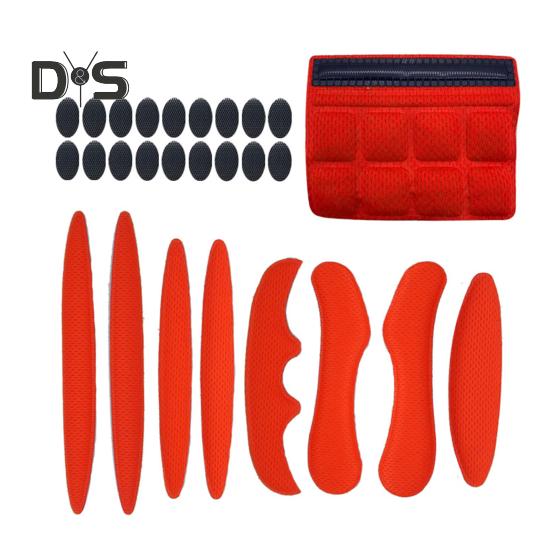 27 יח'/סט ערכת רפידות ספוג לקסדת אופניים נושמת ניתנת לכביסה בולמת זעזועים אוניברסלית קסדת רכיבה לאופני הרים/כביש ריפוד בטנה ערכת כריות