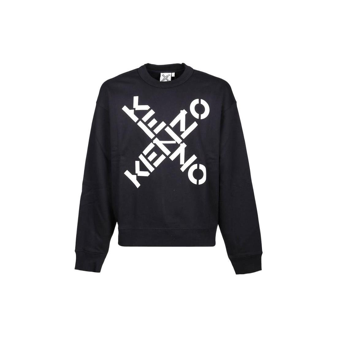 KENZO Sweatshirts Men`s Black Crew Neck