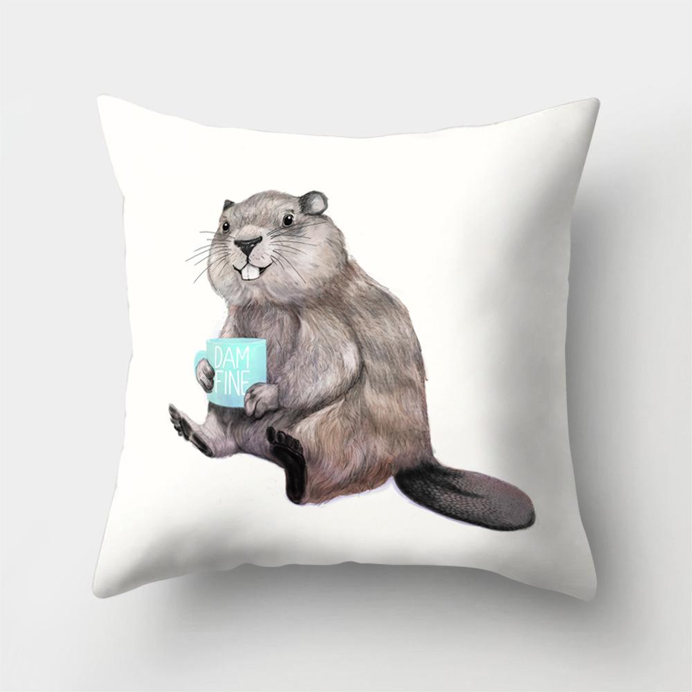 Office Pillow Cartoon Pattern Creative Home Polyester Yiwu Pillow Car Waist Pillow