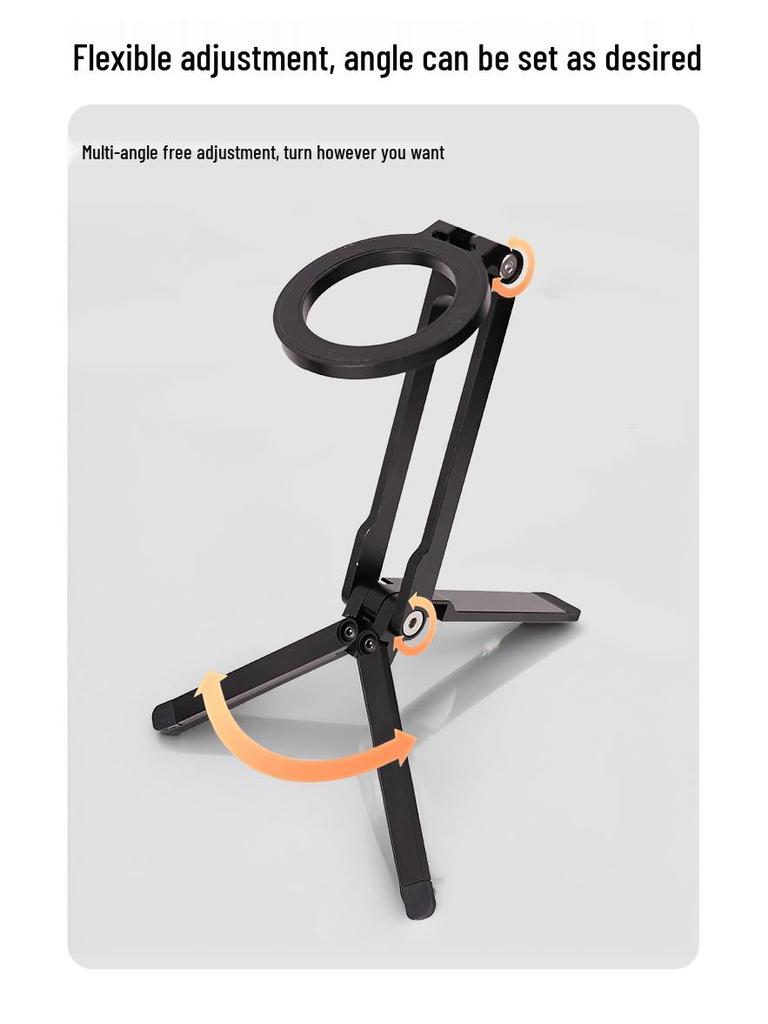 Adjustable Magnetic Folding Phone Stand for Desktop Streaming