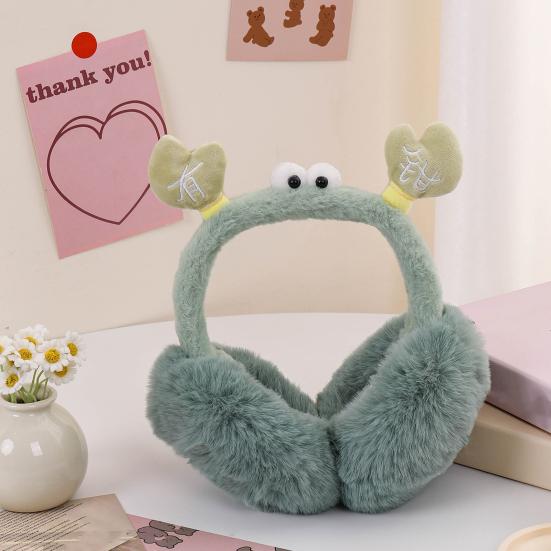 Ωτοασπίδες Σχέδιο Καβούρι Μαλακές Βελούδινες Ζεστές Χειμερινές Θερμαντικές Αυτιών Αναδιπλούμενη Ελαστική Κεφαλόδεσμος Χειμερινή Προστασία Αυτιών Ωτοασπίδες