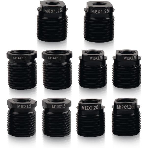 5PCS Shift Knob Adapter,Aluminum Alloy Shifter Knobs Thread Adapter for Connecting Shifts Knobs with Shifts Stick,Stick Shift Knob Adapters ID