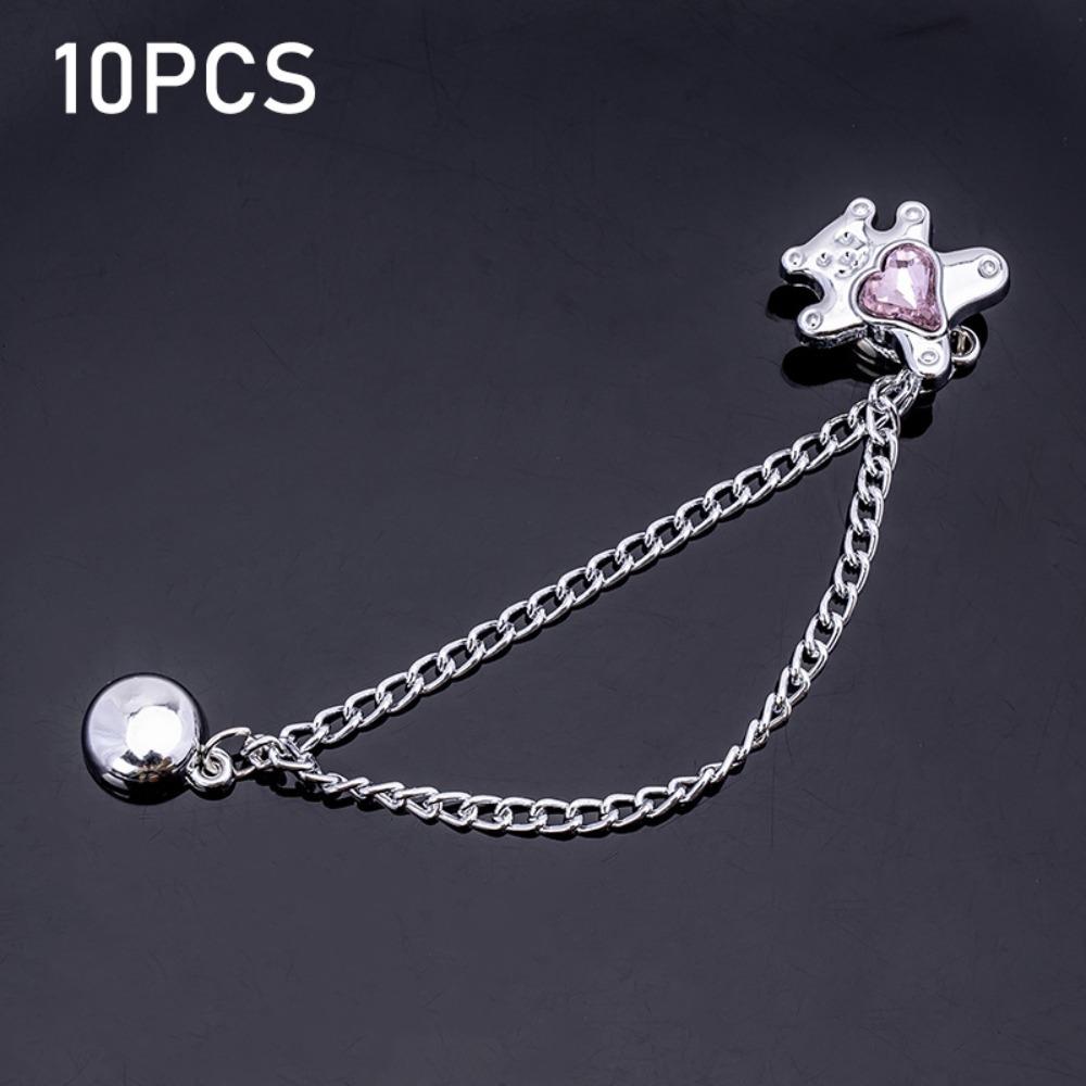 

10pcs Zinc Zinc Alloy Magnetic Clothing Clip Non-hole Leg Cuff Fixing Pin Clothing Accessories 10Pcs Bear