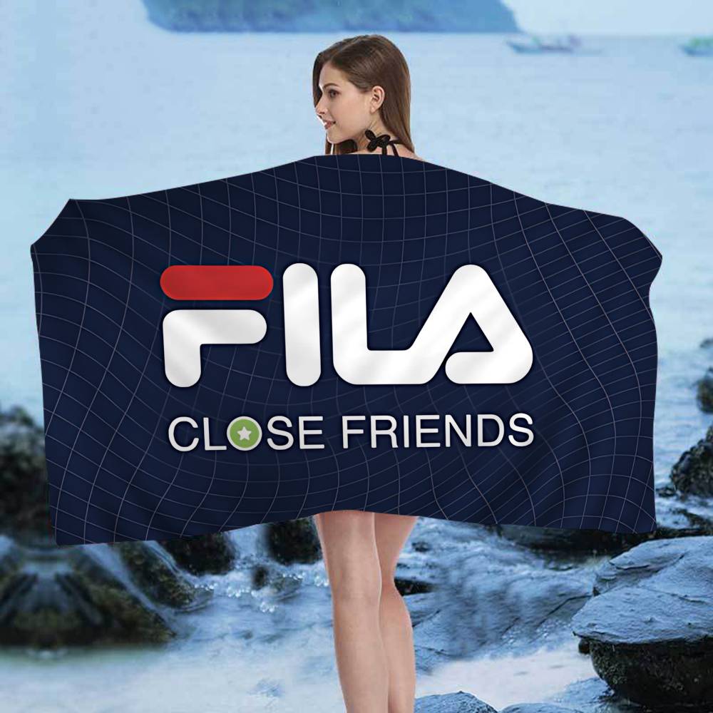 Fashion trend Brand F-FILA-A Logo Microfiber Beach Towel Absorbent Quick dry Soft Yoga Swimming Resort Mountain Climbing Towel