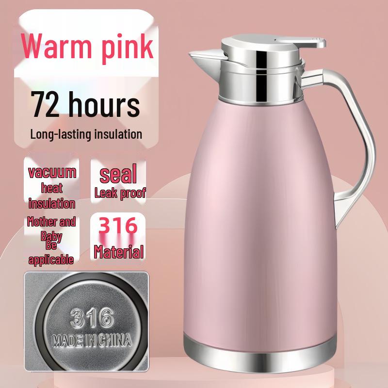 Stainless Steel Double-Layer Insulated Kettle with Anti-Scald Design