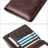 Oil Wax Leather Short Wallet, Leather Anti-Magnetic Dollar Clip, Multi-Card Position Can Be Used As Rfid Card Bag, First Layer Leather Wallet