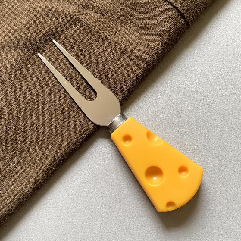 

5Pcs Exquisite Cheese Knife Set Plastic Handle Stainless Steel Cheese Slicer
